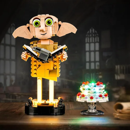Miniatura 3 de Kit de luz LED mejorado compatible con el set de construcción Lego Dobby La Casa-Elfo, compatible con el modelo Lego 76421, idea de regalo