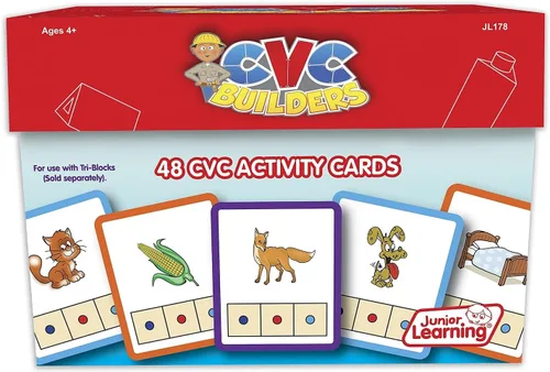 Miniatura 2 de Junior Learning, CVC Word Builders, Tarjetas de actividad