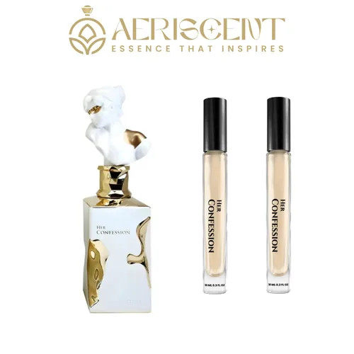 Miniatura 4 de Her Confession Travel Size Duo Eau de Parfum para mujer 2 x 0.3 fl oz Fragancia floral de almizcle ámbar de vainilla de larga duración