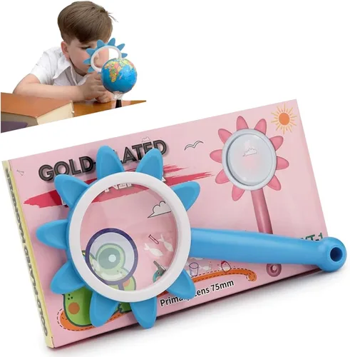 Rongon Lupas para niños, 10 unidades, lupas de lectura para niños, herramientas de exploración al aire libre para que los niños lean, exploren la