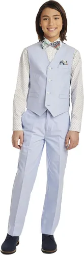 Miniatura 5 de Nautica Boys' 4-Piece Set with Dress Shirt, Bowtie, Vest and Pants