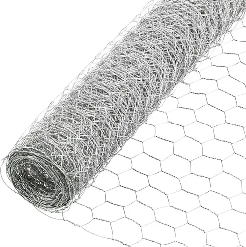 Miniatura 5 de Malla hexagonal galvanizada para aves de corral para proyectos de manualidades y jardinería, valla de malla metálica/alambre de pollo