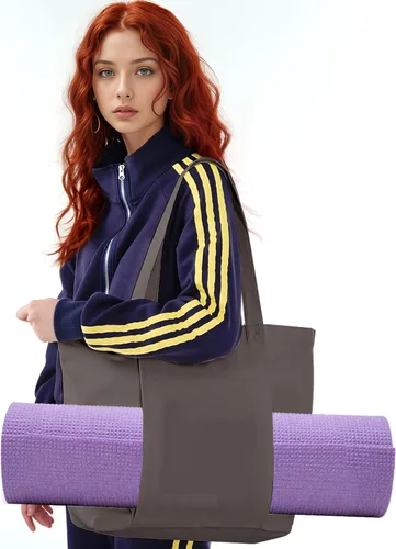 Miniatura 6 de Yoga Mat Bag for Women Canvas Bag with Yoga Mat Carrier Yoga Mat Bags for Workout Pilates Travel Beach and Gym