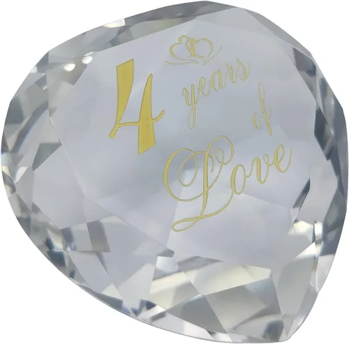 Miniatura 12 de Regalos de cristal de aniversario de 1 año para ella y él, primera boda para marido, esposa, novio o novia, regalo de aniversario de un año