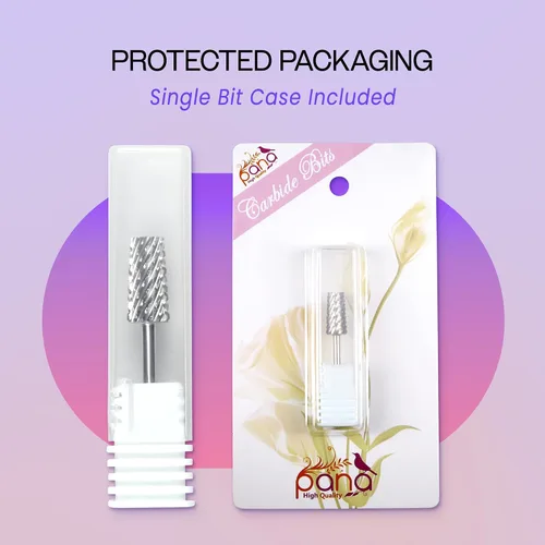 Miniatura 4 de Broca de carburo de barril cónico premium de 3/32 pulgadas, para máquina eléctrica Dremel, diseño de uñas, manicura, pedicura, lima de uñas, Plateado