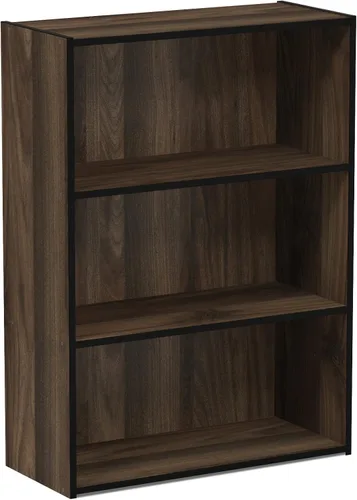 Miniatura 6 de Furinno Pasir - Estantería abierta de 3 niveles, color nogal (Columbia Walnut)