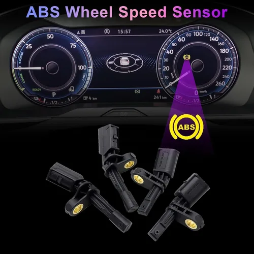 Miniatura 2 de SecosAutoparts Sensor de velocidad de rueda ABS delantera y trasera para VW Golf Beetle CC Jetta Passat Bora Fit para Audi TT Fit para Seat Leon
