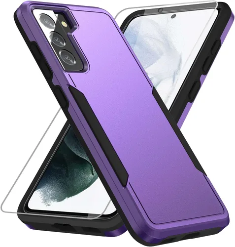 Miniatura 8 de Funda para Samsung Galaxy S21 Plus, con protector de pantalla HD [probada contra caídas de grado militar], funda protectora resistente a prueba