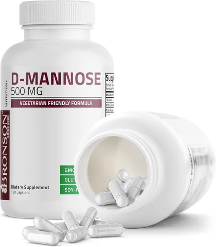 Miniatura 6 de Bronson D-Mannose 500 mg Fórmula amigable con los vegetarianos Sin OMG, 120 cápsulas