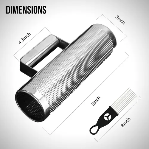 Miniatura 6 de Soulmate Instrumento de Güiro de Acero Inoxidable Güiro de Metal Profesional de 20.3 x 7.6 cm con Raspador, Acompañamiento de Banda Martillo