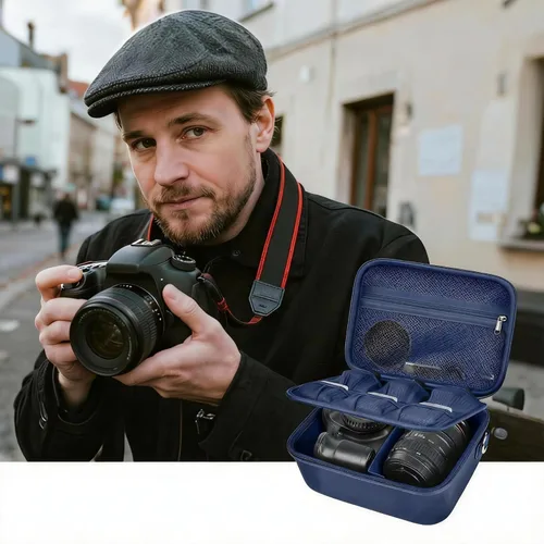 Miniatura 8 de Funda para cámara Canon Eos Rebel T7/R50/R100 Mark II/R50V/R10/R5/R6/R8 Mark IV/SL3 DSLR SLR, bolsa de transporte de cámara sin espejo para lente