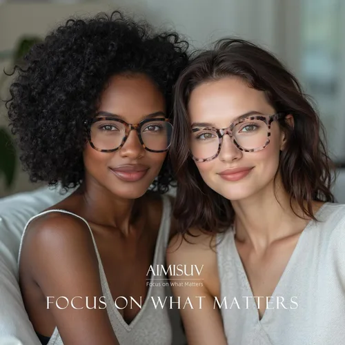 Miniatura 2 de Reading Glasses for Women Men - Blue Light Blocking Magnifying Readers,Square Anti-Glare Computer Eyeglasses