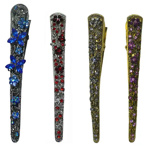 Miniatura 34 de NM110-2-6d1 - Juego de 6 pinzas de metal resistentes para el cabello para mujeres y niñas
