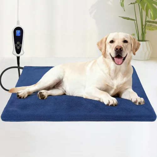 Miniatura 11 de Bestio Almohadilla térmica grande para perros, cama térmica para perros de 34 x 21 pulgadas con calor constante y modos automáticos, almohadilla
