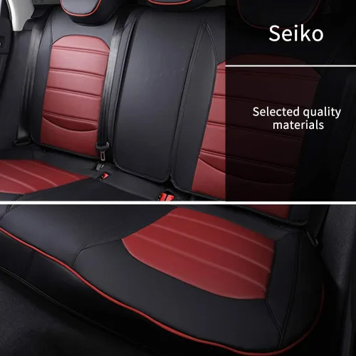 Miniatura 4 de Juego completo de fundas de asiento de piel para BMW Serie 3 Coupé 2009 – 2011 con cojín delantero y trasero compatible con airbag, color negro