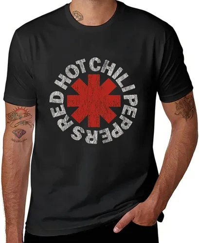 Miniatura 2 de Cool Hot Peppers Clásico Unisex Cuello Redondo Manga Corta Música Algodón Chili T Shir