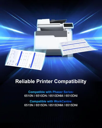 Miniatura 2 de Phaser 6510 - Cartucho de tóner para Xerox Workcentre 6515, compatible con Xerox Phaser 6510, compatible con Xerox Phaser 6510dni 6510n Workcenter