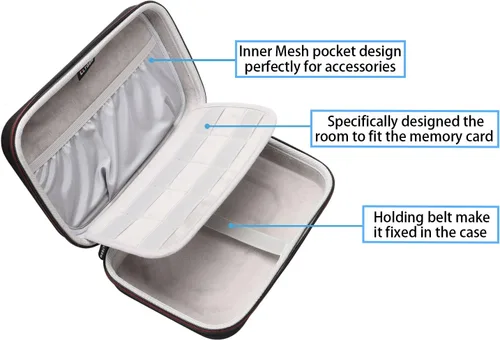 Miniatura 4 de LTGEM - Funda rígida para Leapfrog LeapPad Ultimate Ready para tablet, bolsa de almacenamiento protectora de viaje (negro y gris)