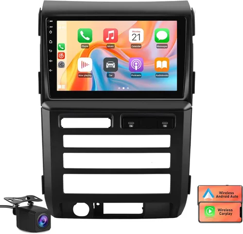 AWESAFE Estéreo de coche de 4 núcleos de 64 GB para Ford F150 2009 2010 2011 2012, pantalla táctil de 9 pulgadas, actualización de radio F150 con
