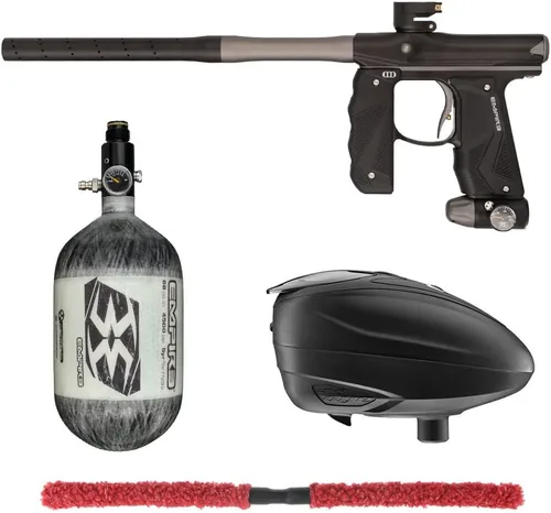Miniatura 11 de Action Village Empire Mini GS TP Contender Kit de pistola de paintball con tanque 68/4500 Negro Polvo/Negro Polvo