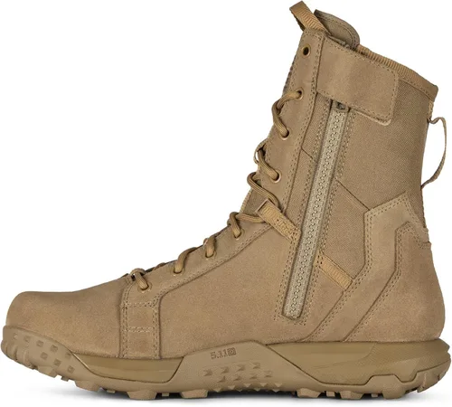 Miniatura 3 de 5.11 Tactical A/T Botas de estilo militar todoterreno de 8 pulgadas para hombre, para nieve, senderismo, trabajo, sin cremallera, resistentes al
