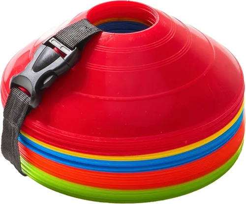 Miniatura 8 de Conos de fútbol flexibles (juego de 60/50/40/25) con bolsa de malla y correa, conos deportivos para fútbol, baloncesto, equipo de entrenamiento