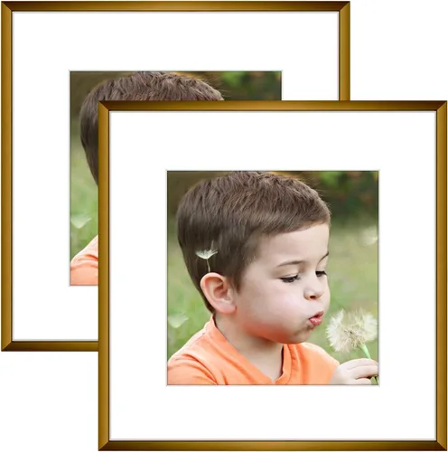 Miniatura 32 de Frametory, Portarretratos de aluminio negro de 5 x 7 pulgadas, juego de 2, ideal para mostrar fotos de 4 x 6 con paspartú o de 5 x 7 pulgadas sin