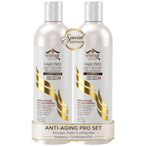 Eternal Spirit Hair Pro - Paquete de champú y acondicionador, 16 onzas líquidas cada uno, edición especial, juego hidratante para el cuidado del