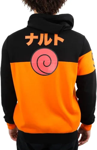Miniatura 2 de Bioworld Sudadera con capucha Kanji en espiral para cosplay de Naruto