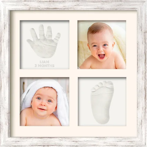 Miniatura 10 de KeaBabies Kit de manos y huellas para bebé, kit de huellas de bebé, marco de recuerdo de huellas de mano de arcilla, patas de mascotas, marco