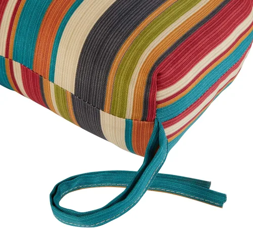 Miniatura 3 de Greendale Home Fashions Cojín de banco para exteriores de 51 pulgadas, Adobe Stripe