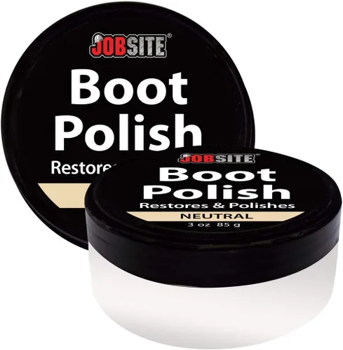 Miniatura 7 de JobSite Crema de cuero prémium para botas y zapatos, restaura, condiciona y pule - 3 onzas