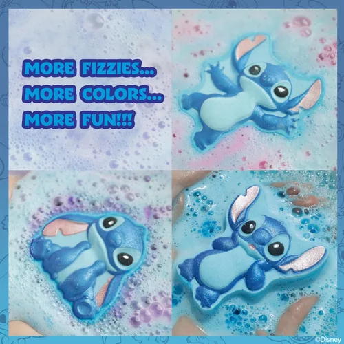 Miniatura 3 de Bombas de baño Stitch para niños, divertidos colores brillantes del arco iris, perfumadas de frambuesa para niños, a partir de 3 años, por Townley