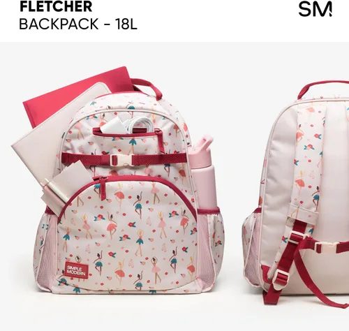 Miniatura 7 de Simple Modern Mochila para niños y niñas escolares, Disney Arcoiris princesa, 18 L