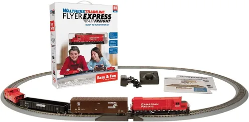 Miniatura 2 de Walthers Trainline Flyer Express - Juego de tren de carga rápida - Canadian Pacific 931-1211 HO Scale Model Railroad - Trainset