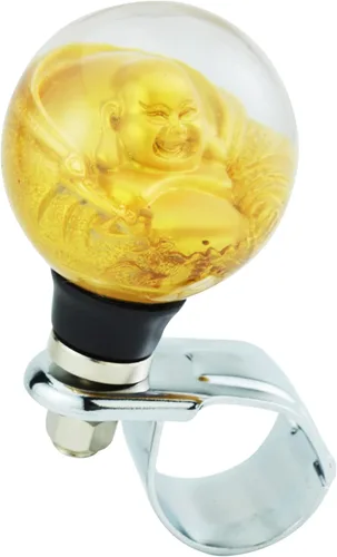 Pomo para volante de automóvil, mango giratorio suicida para la mayoría de cortadoras de césped de transmisión manual (dorado 1)