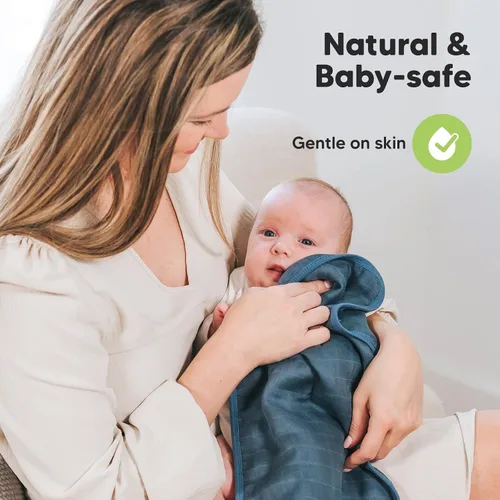 Miniatura 9 de KeaBabies Paquete de 8 baberos orgánicos para niñas y niños y 5 paños de muselina para bebés, niños y niñas, baberos de dentición para niños