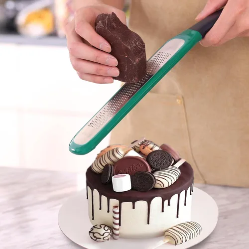 Miniatura 5 de linoroso Juego de 2 ralladores de limón y queso - Herramienta de cocina de mano para queso, ajo, jengibre, nuez moscada, chocolate, frutas, hoja