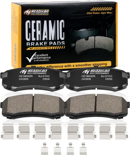 Miniatura 13 de Juego de pastillas de freno delanteras de cerámica compatible con Toyota Avalon 2008-2018, Toyota Camry 2007-2017, compatible con Lexus ES350