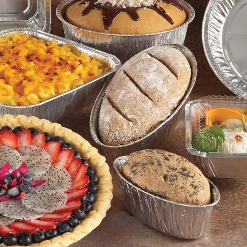 Miniatura 7 de Bandeja cuadrada de aluminio desechable para hornear pasteles profundos de 9 pulgadas, para cocinar, calentar, almacenar, preparar comidas, horno