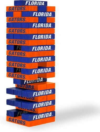 Miniatura 11 de Wild Sports NCAA Pro Football Tabletop Stackers Block Game for College Football Fan, Dorm Game, Tailgate