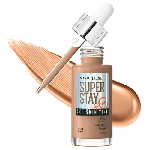 Miniatura 7 de Maybelline Super Stay Up - Tinte para piel de hasta 24 horas, base radiante de cobertura ligera a media, maquillaje infundido con vitamina C, 102, 1