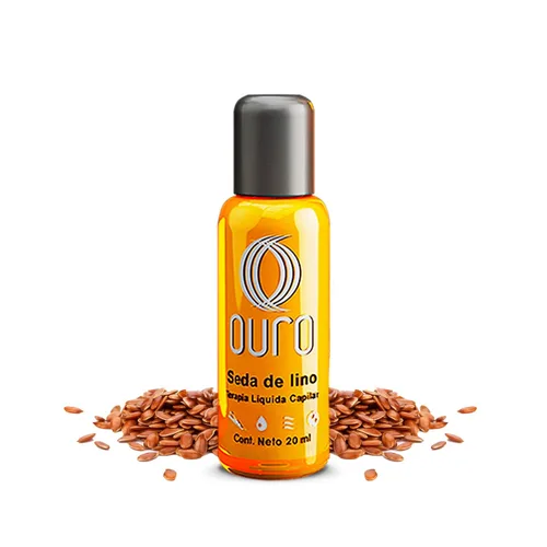 Miniatura 7 de OURO Seda para el cabello antiencrespamiento con extracto de semilla de lino: restaura, fortalece, suaviza, proporciona protección extrema, evita