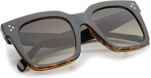 Miniatura 24 de zeroUV - Gafas de sol cuadradas retro de moda de gran tamaño para mujer estilo vintage 1.969 pulgadas