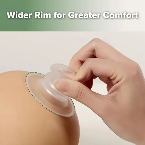 Miniatura 6 de haakaa Corrector de pezones de silicona para pezones planos, cortos o invertidos, corrector de pezón invertido para lactancia materna con diámetro