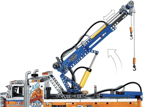 Miniatura 6 de Lego 42128 Technic - Camión de remolque resistente con grúa de juguete para niños y niñas con funciones mecánicas, juego de construcción de modelos