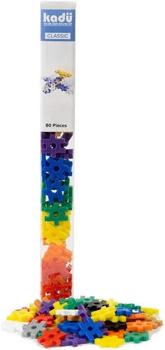 KADU Classic 80 Piece Classic Set - Juguetes de construcción y creación STEM/STEAM, para juego abierto + imaginativo