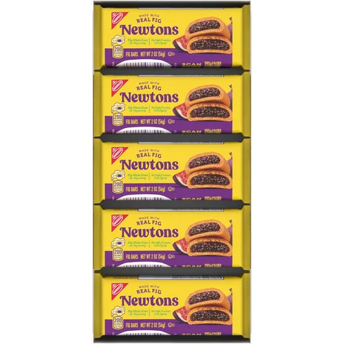 Miniatura 18 de Newtons - Barras de higo, galletas masticables de frutas suaves, 40 paquetes de bocadillos (2 galletas por paquete, 4 cajas)