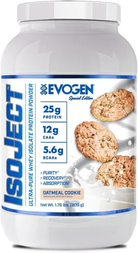 Miniatura 18 de Evogen Isoject - Aislado de proteína de suero Proteína de suero en polvo ultra pura con enzimas encendedoras, BCA y EAA Absorción y recuperación