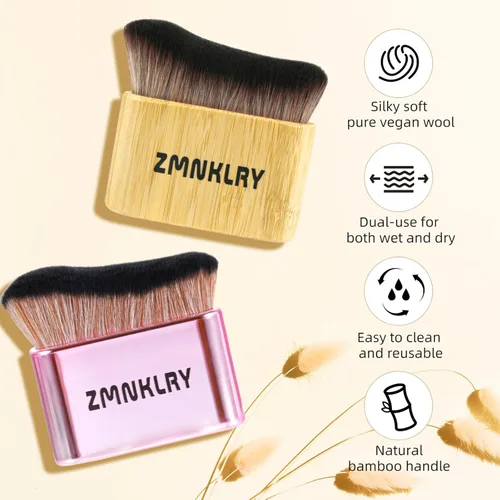 Miniatura 5 de Kabuki Brush - Brocha bronceadora y autobronceadora, mejora para maquillaje facial y corporal